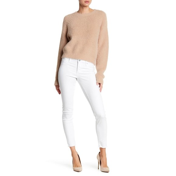 Munich White Sarah Skinny Mid Rise Jeans 31 - Picture 3 of 6